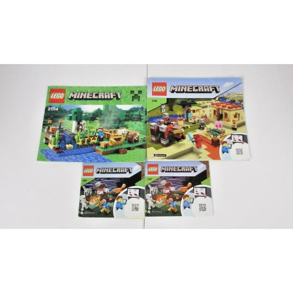LOT of 32 LEGO Manual instruction Booklets MARVEL Minecraft CITY Star Wars